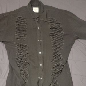 Highway Jeans Distressed Black Jean Jacket